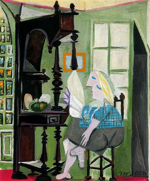 Pablo Picasso Paintings Woman By The Dresser Femme Au Buffet